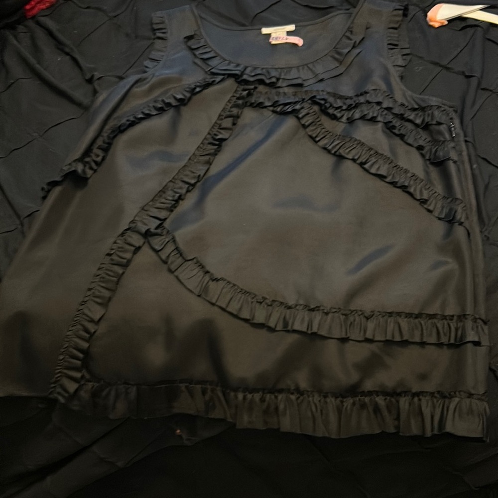 J Crew Black Top Size 6